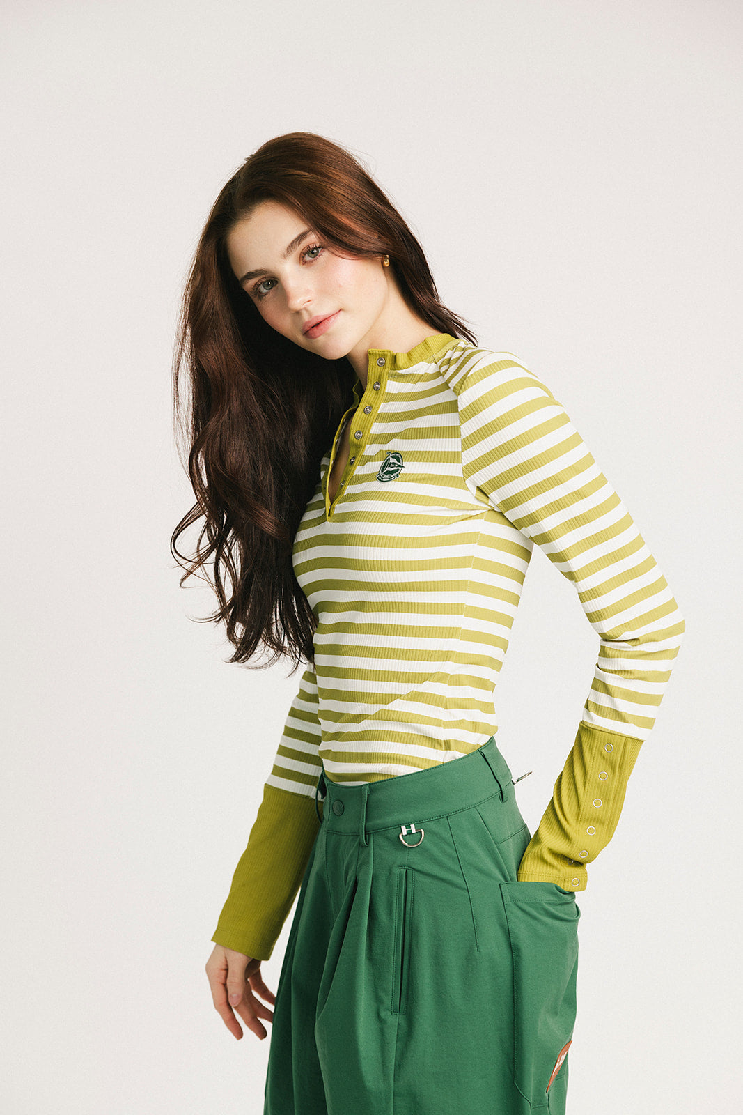 Marlin Long Sleeve - Avo Stripes