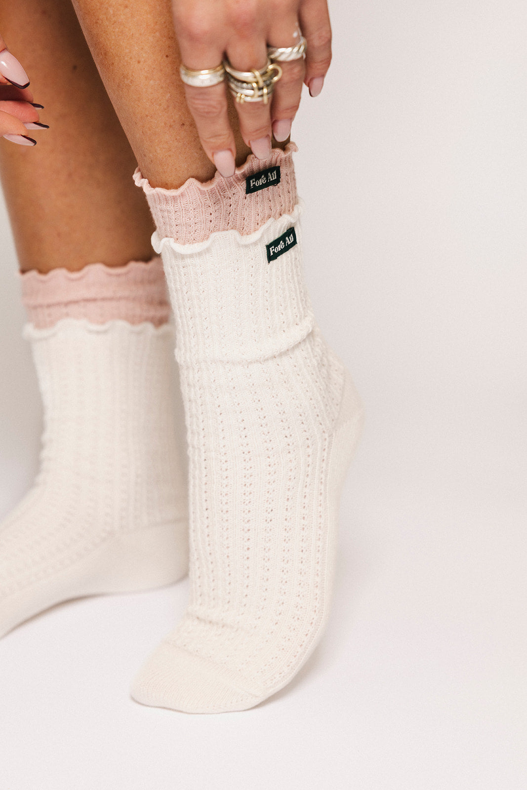 Reef Ruffle Sock - Pink